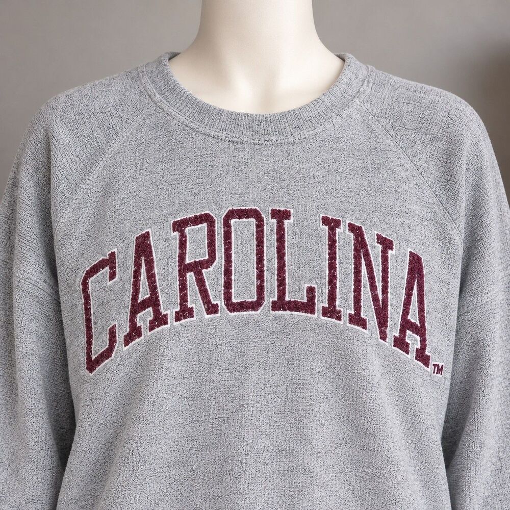 Pressbox South Carolina Gamecocks Womens XL Gray Terry Sweatshirt Oversized